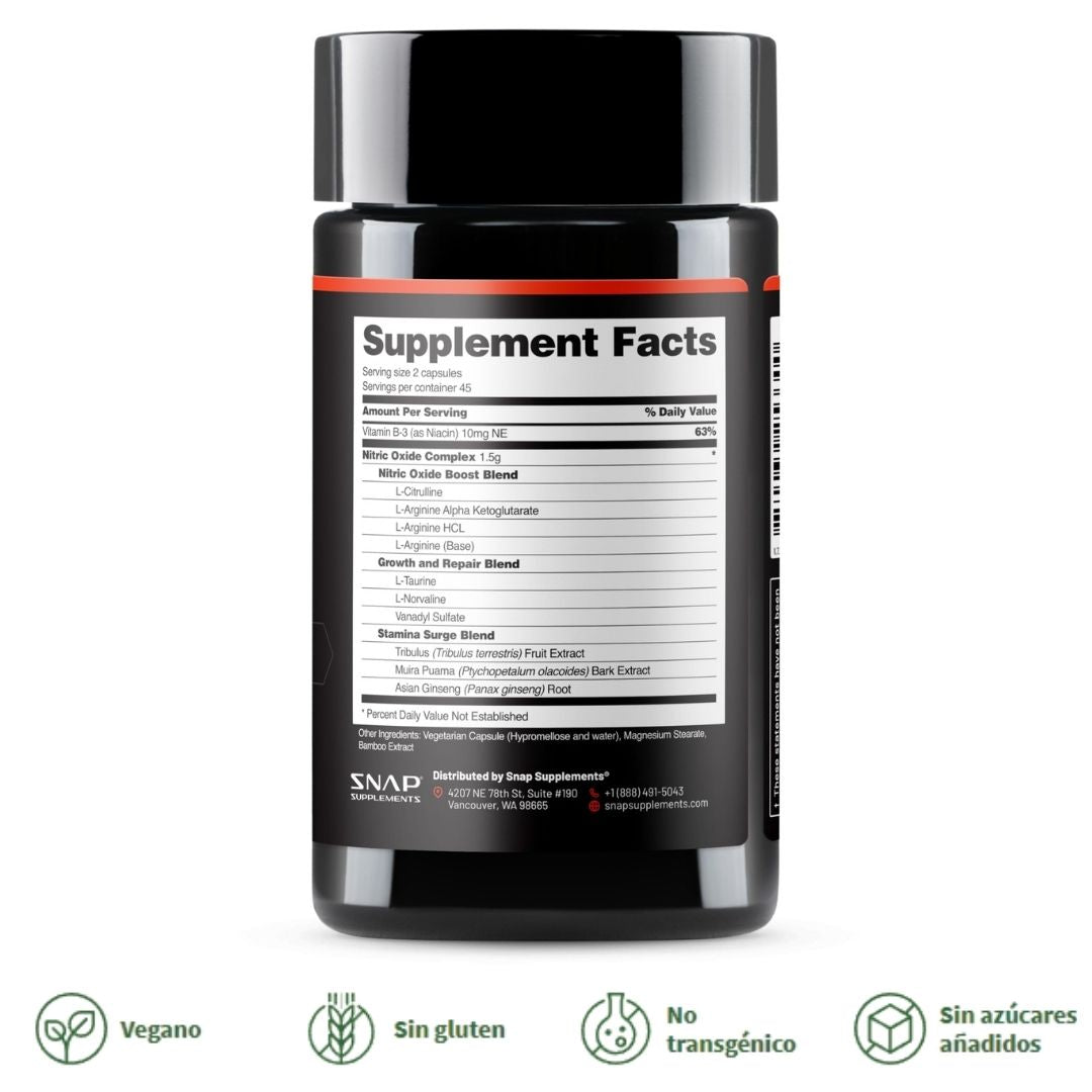 Maximizador OXIDO NITRICO + Obsequio