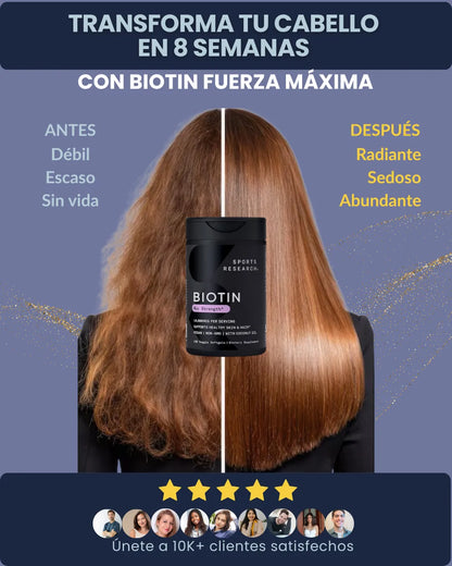 Biotin™ Fuerza máxima, 10,000 mcg  120 softgels