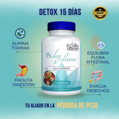 Detox Cleanse 15 días - Regula tu digestión