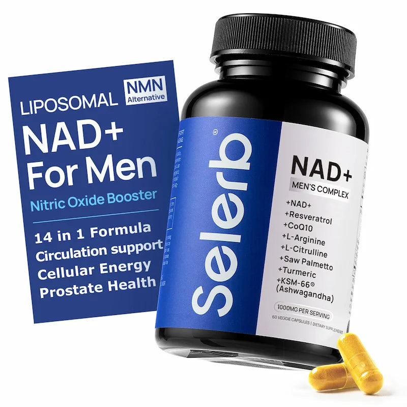 Selerb NAD+ NMN para Hombres Energía, Resistencia y Vitalidad
