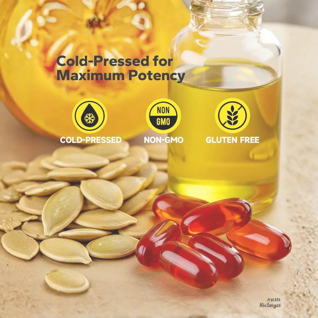 Aceite semilla de calabaza 3.000 mg con Saw Palmetto, Cápsulas