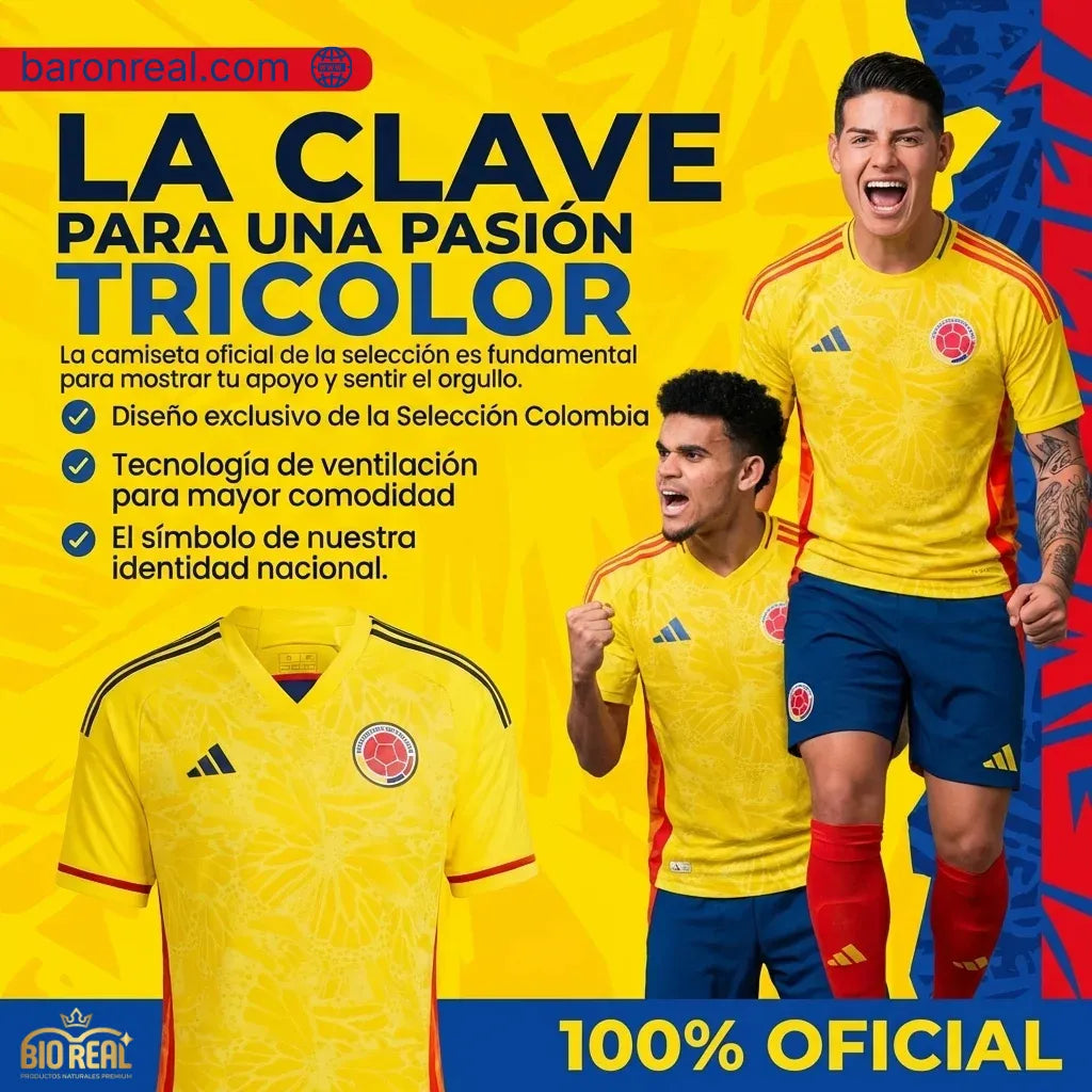 Camiseta Oficial Colombia 2026 – Edición Mundial
