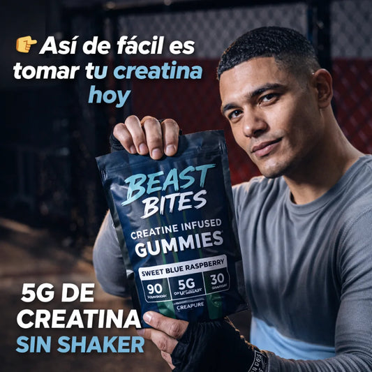 Beast Bites Creatina Gummies 5G – Suplemento Inteligente para Alto Rendimiento