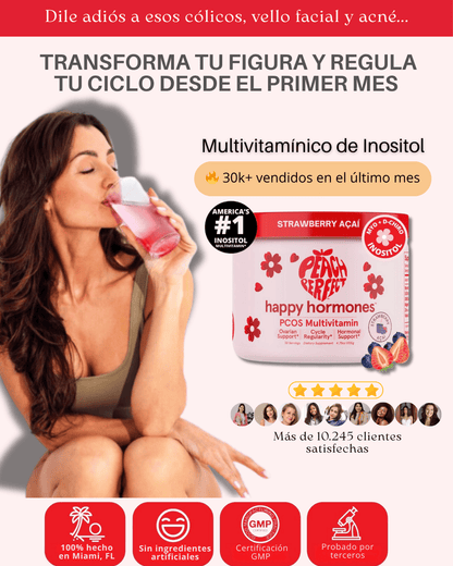 Multivitamínico de Inositol Peach Perfect + Obsequio 🎁