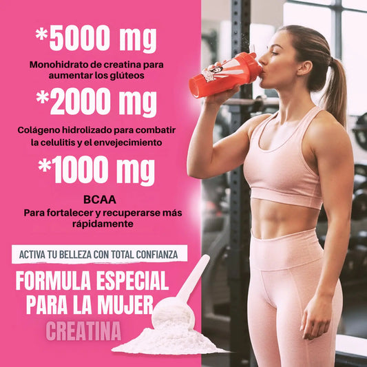 CREATINA MONOHIDRATADA PURA Y COLÁGENO