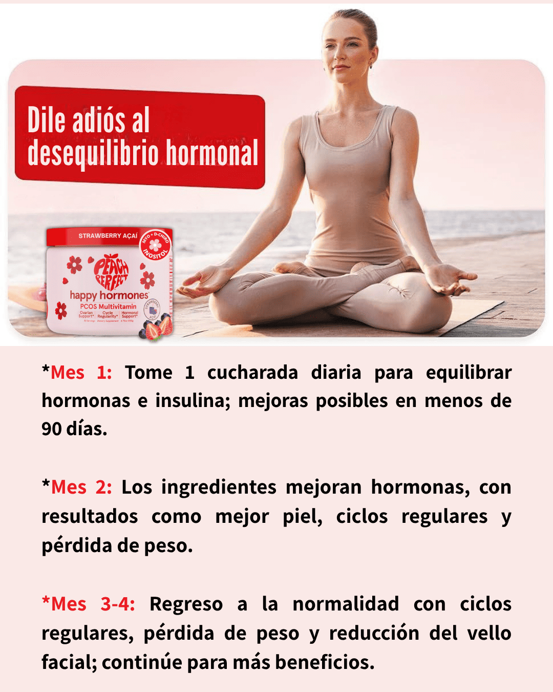 Multivitamínico de Inositol Peach Perfect + Obsequio 🎁