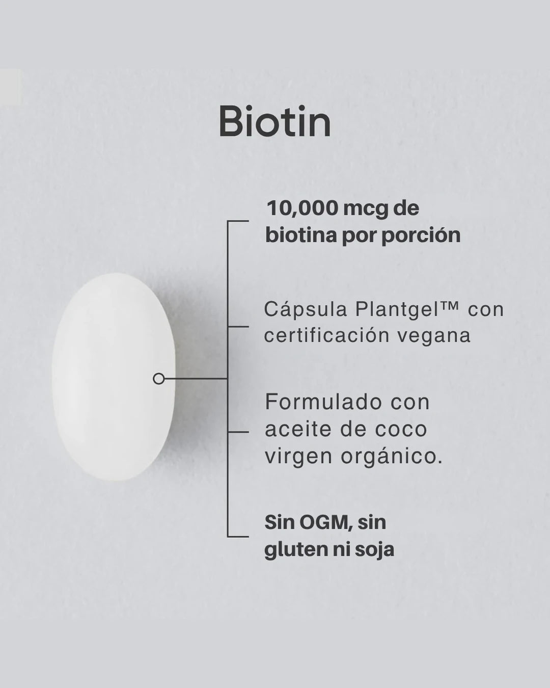 Biotin™ Fuerza máxima, 10,000 mcg  120 softgels