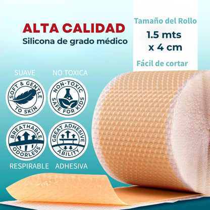 Cinta de silicona para cicatrices