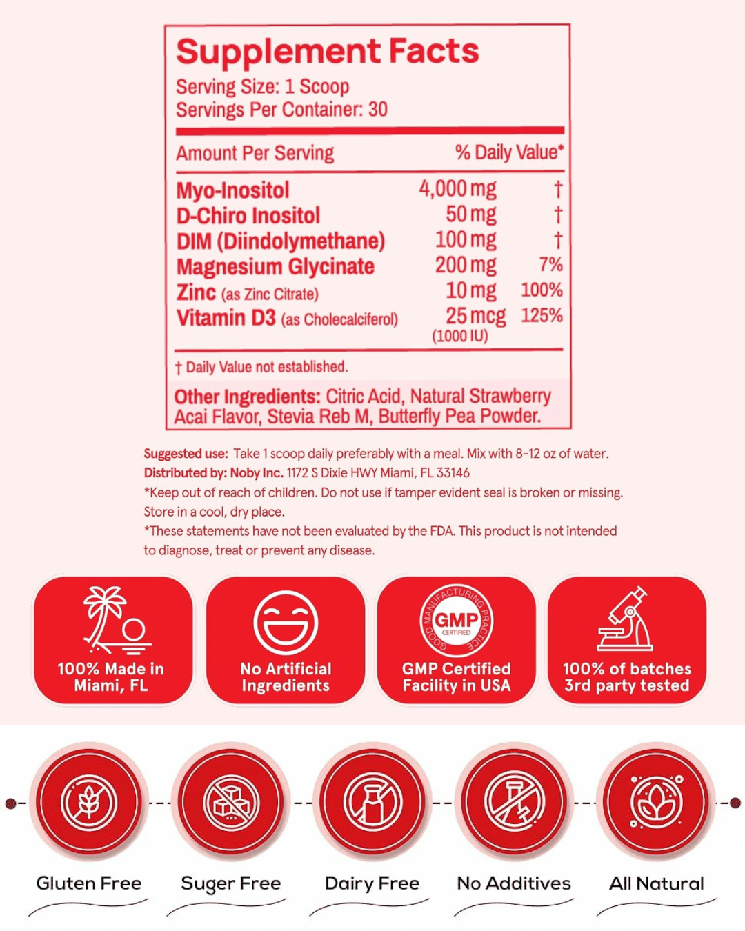 Multivitamínico de Inositol Peach Perfect + Obsequio 🎁